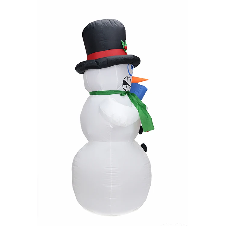  Inflatable Snowman Festival Decoration LED Lights Built-In Colorful