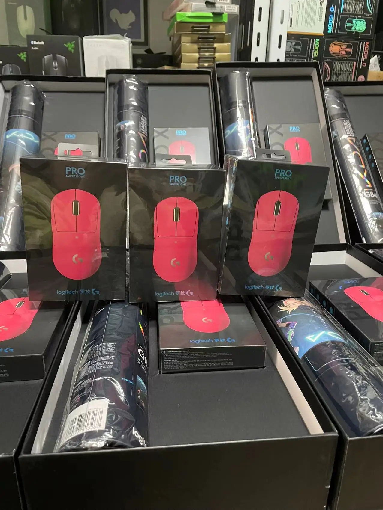 Новая стильная Беспроводная игровая мышь Logitech G PRO X суперлегкая розовая ультралегкий сенсор Hero 25600