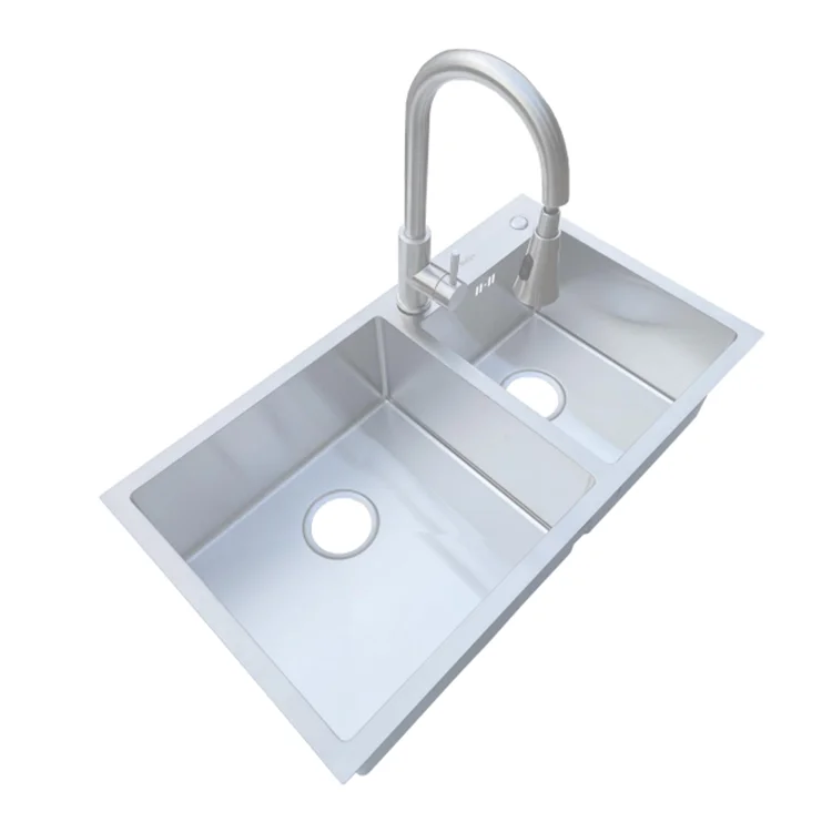 Kitchen Bowl Single Bowl Spromabove Counter Sformalain Brushed Kitchen Sink Carton Box Square Modern Kithcen 1 Piece Silver