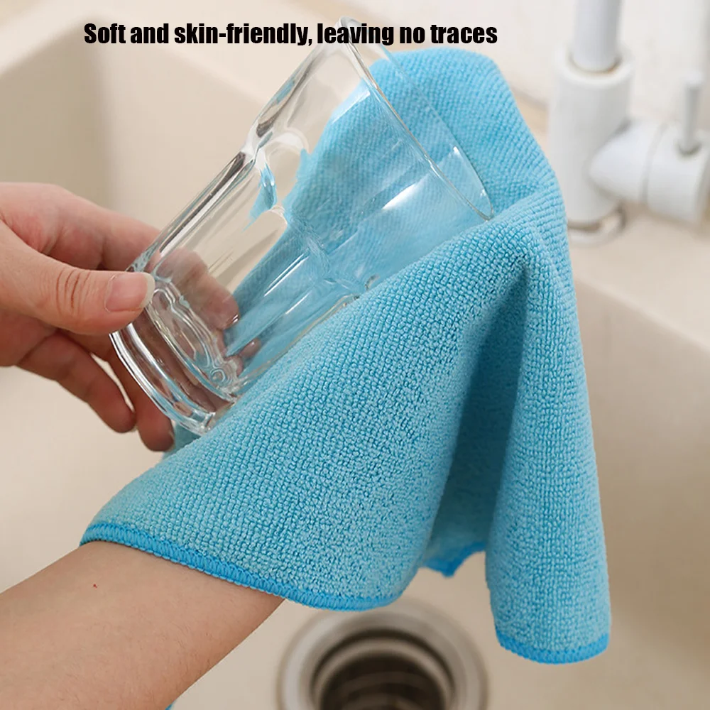 Eco-friendly Kitchen Dishwashing Cloth Super Absorbent Reusable Cleaning Towels All Purpose Microfiber Cleaning Cloth