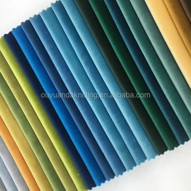 100% Polyester Velvet Sofa Fabric Holland Velvet for Sofa/Curtain/Upholstery