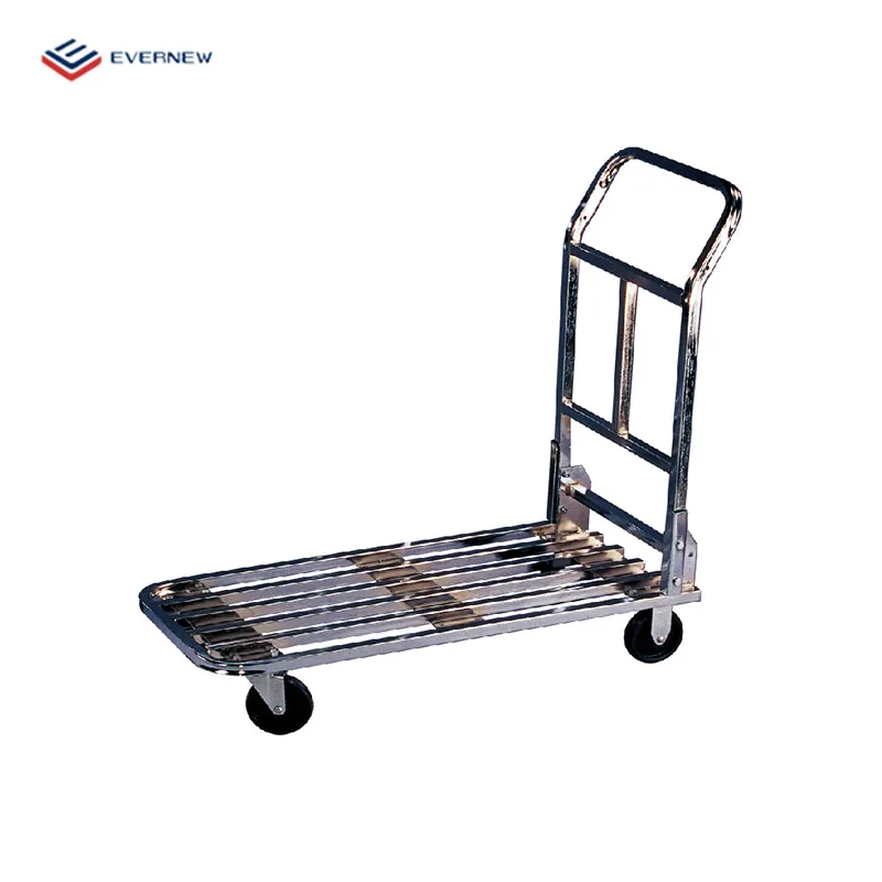 Double decker Multi-functional  metal Stocking and Marking Carts handle tool hand push food cart moving trolley for sale