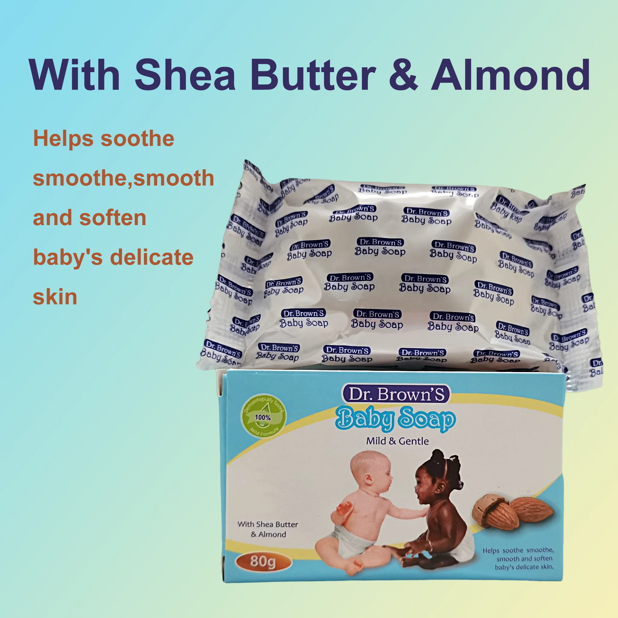 80g Private Label Gentle Decontamination Mild Fragrance Baby Soap