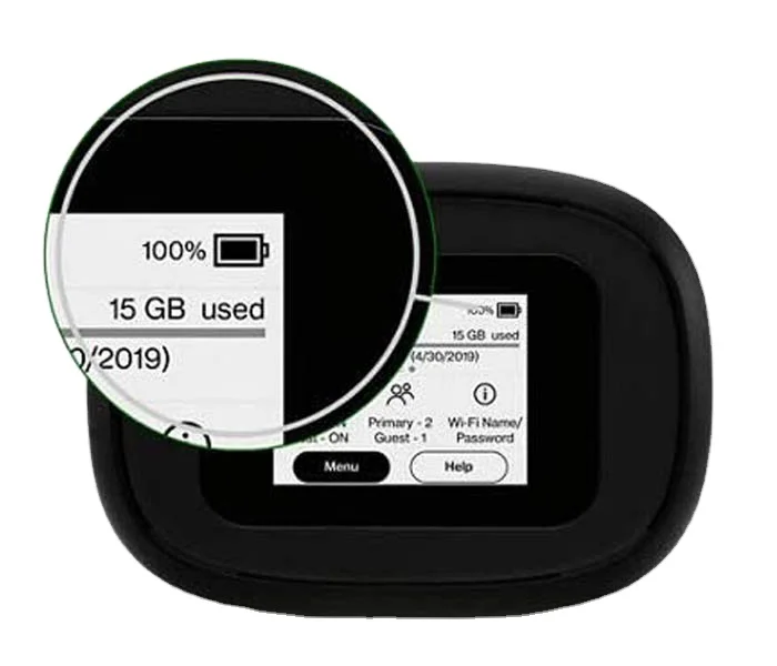Inseego Verizon 5G Pocket Wifi M1000 Hotspot Bundled with 2 Batteries (1 Stock + 1 Extra) | Connect up to 15 WiFi Devices an