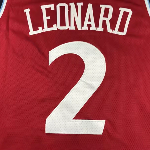 2024 wholesale New Stitched American basketball Jerseys new season #2 Kawhi Leonard Dark Blue White Red jerseys