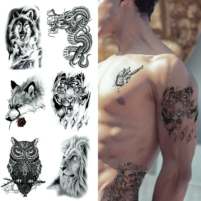 Custom Premium Long Lasting Printing Fashionable Design Water Transfer Body Temporary Tattoo