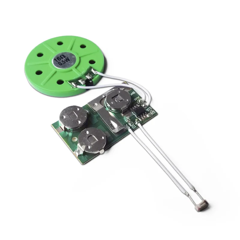 Gift box packing box music chip with light sensor