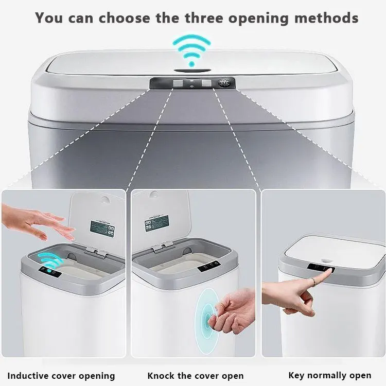 Электронная Мобильная корзина Smartmetal Box с функцией блокировки крышки и ремешком новинка умная для мусора
