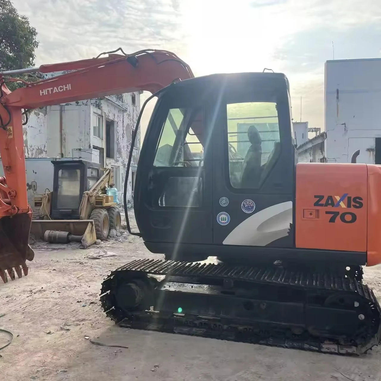 Экскаватор мини, японский оригинальный экскаватор HITACHI ZX70, б/у, zx70, 7 тонн, экскаватор Hitachi 70, для дешевой продажи