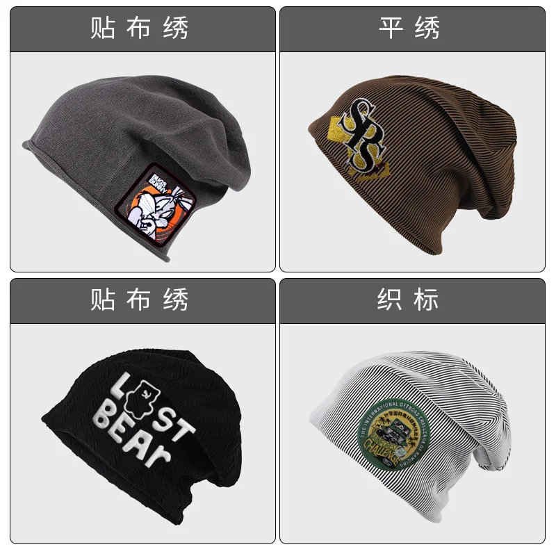 New arrival Fashion Knitted hat men women stripes ear protection cap warm plus Fleece hat winter outdoor cap