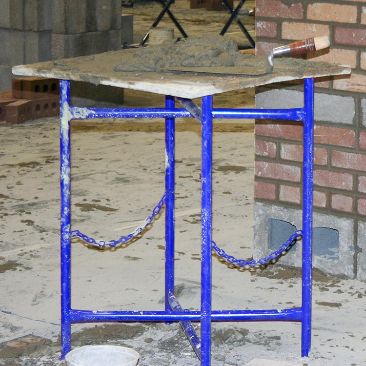 JH-Mech Mortar Board and Stand for Masonry Equipment Scaffolding Frame Metal Mortar Board Stand