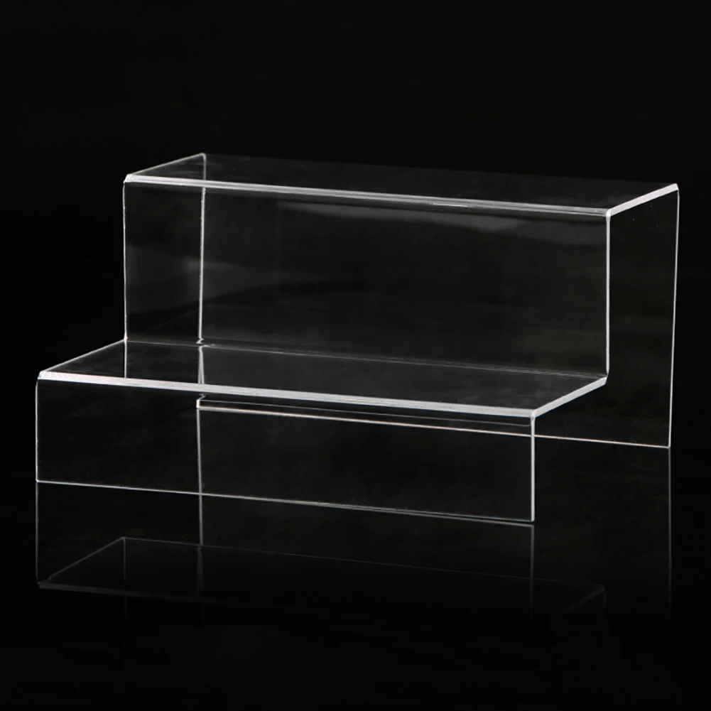 
Acrylic Plastic Retail Riser Counter Display Plinth Stands - Display products on 3/2 levels - Perfect for Shops, Stalls, 