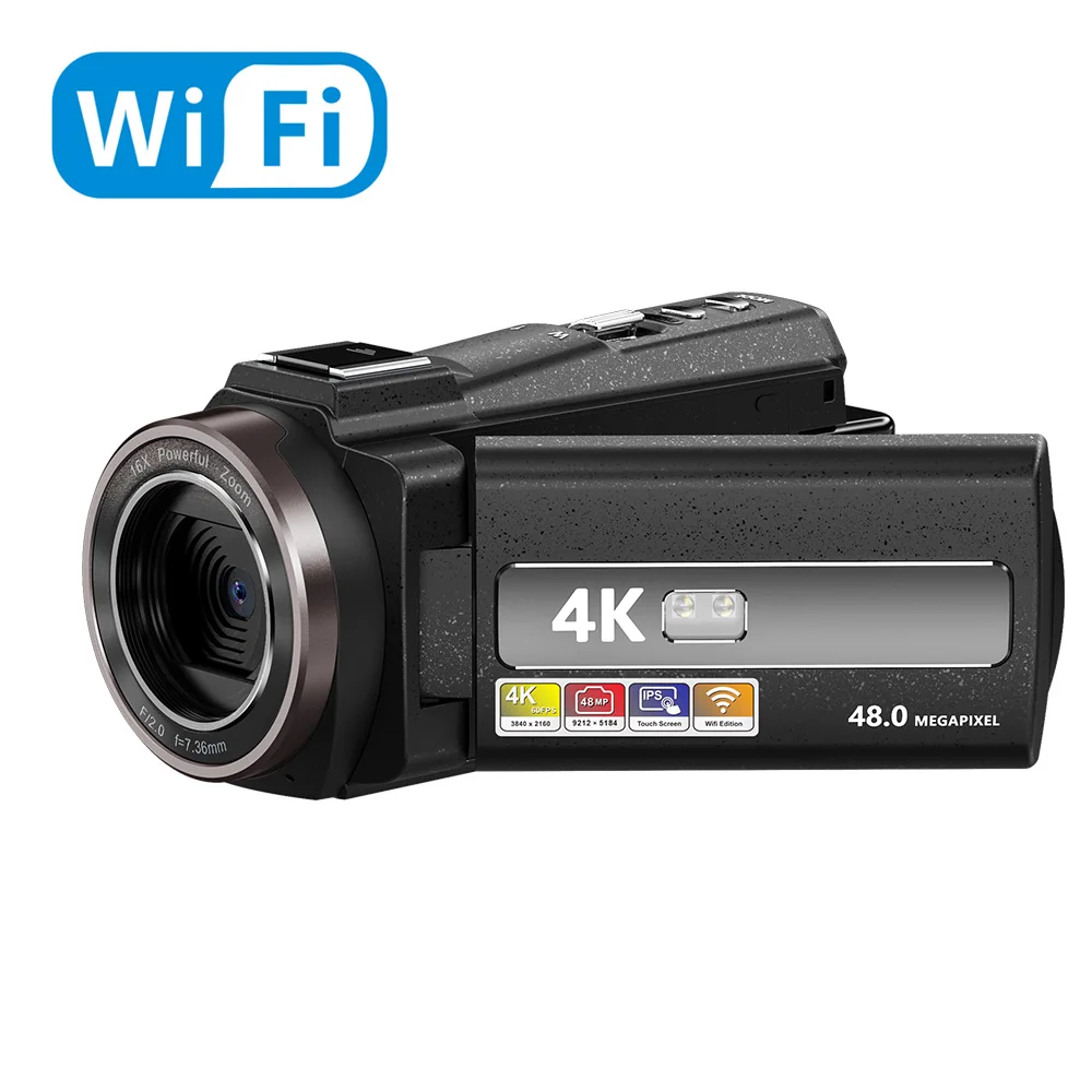 Professional video camcorder  4k camera 16X digital video camera IR Night Vision for Live Streaming Vlog Video Photography