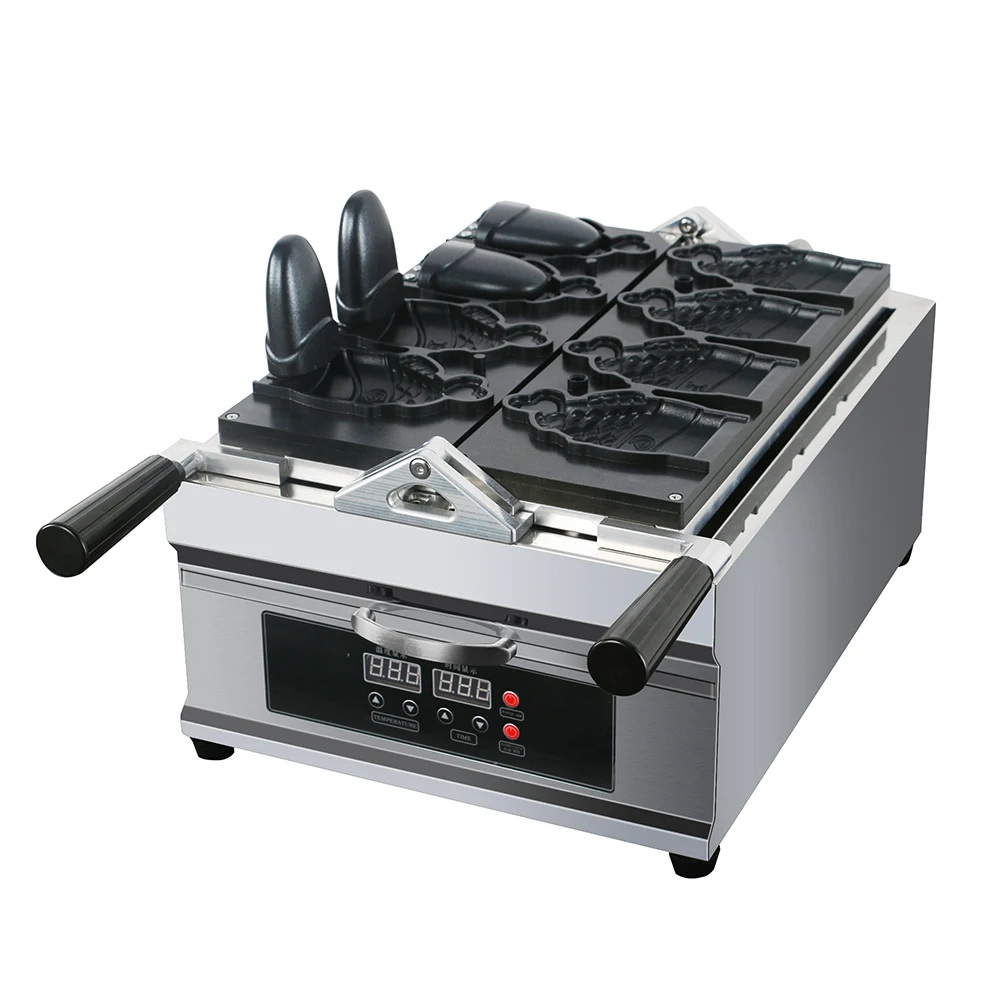 Digital Control Taiyaki Waffle Maker Manjoo Cake Automatic Magikarp Open Mouth Taiyaki Maker Machine with handle