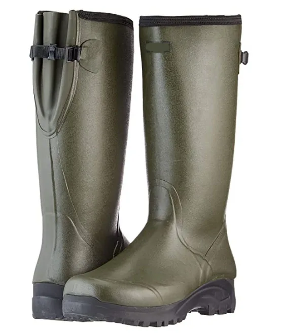 Модные водонепроницаемые простые женские дешевые резиновые сапоги Унисекс Взрослые охотничьи