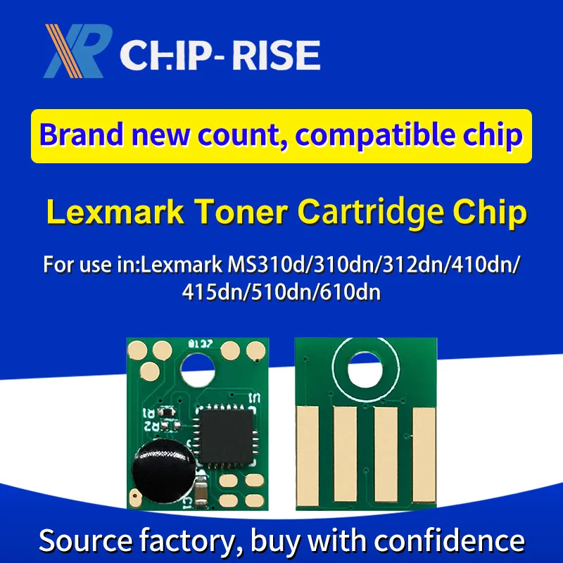 Chimrise 5k лазерный картридж с тонером чип 50F0H00 50F1H00 для моделей принтеров Lexmark MS310d/310dn/312dn/410dn/415dn/510dn/610dn