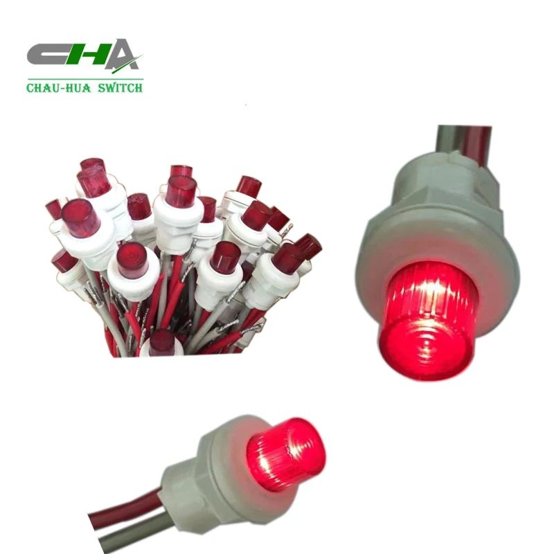 C3013 series Apply to emergency power push button illuminated piezo switch with wire cable C3013