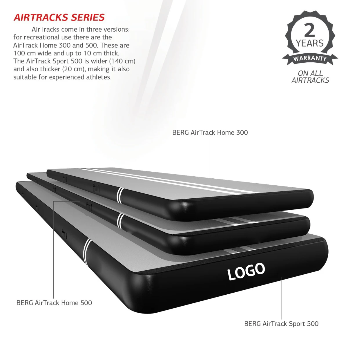 3m 4m 5m 6m Custom size Inflatable Airtrack Tumbling Gymnastics Mat Air Track For Gym