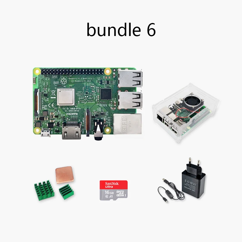 Original Element14 Raspberry Pi 3 Model B/B+ Plus BCM2837 1.2G raspberry pi 3 with 2.4G & 5G WIFI 4.2 Blue tooth and PoE