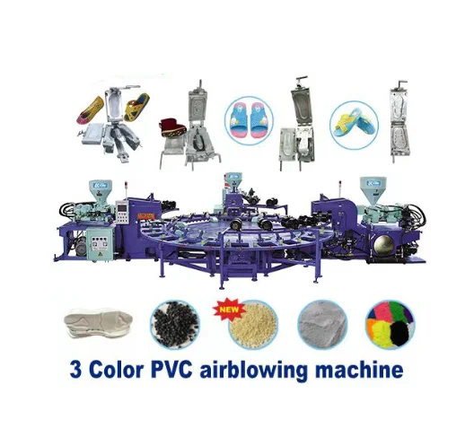 2 color Full automatic PVC/TPR/directly injection shoe making