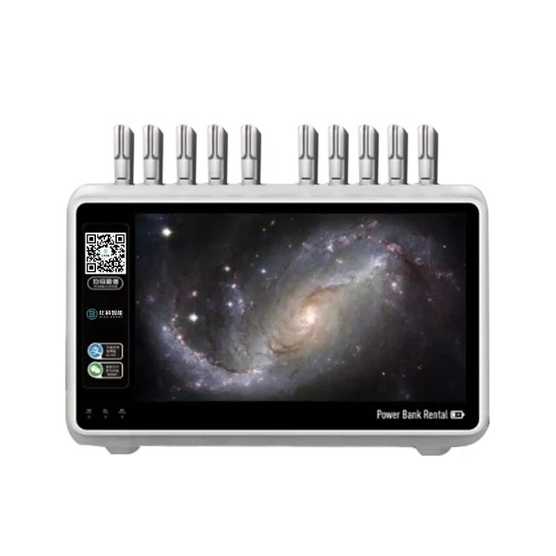 
OEM popular 10 slots sharing power bank with LCD screen 