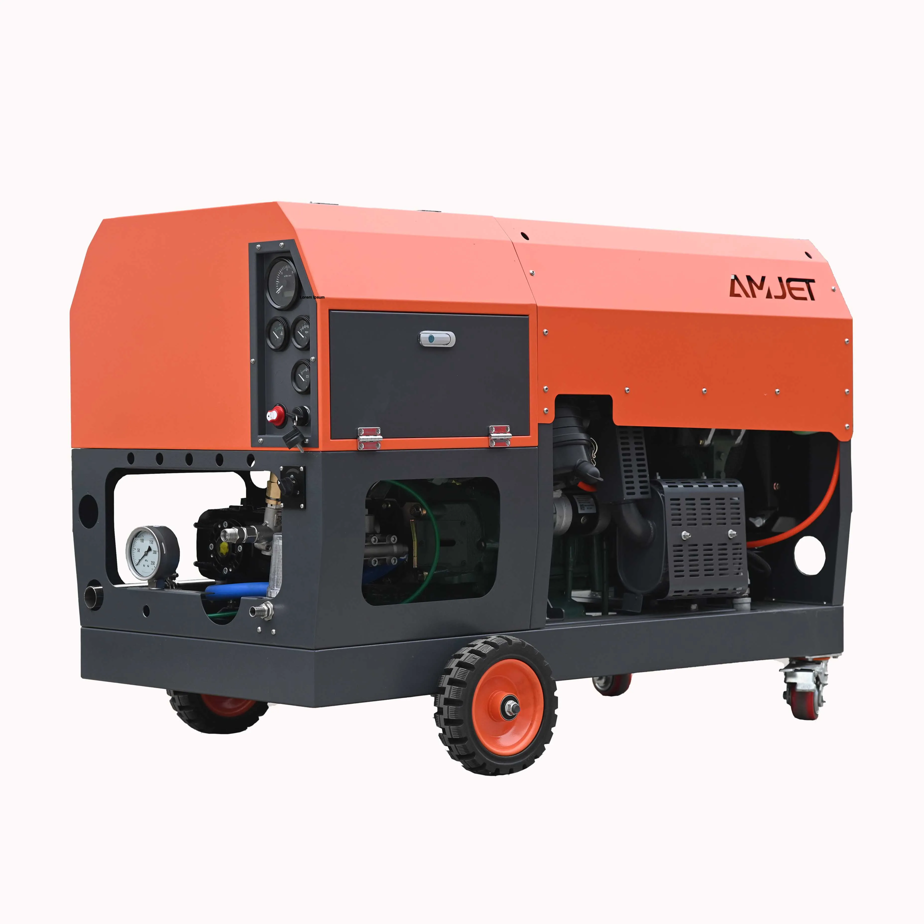 AMJET 600Bar 8700psi 22LM 62HP High Pressure Washer Jet Power Engine High Pressure Washer diesel pressure Washer For Industrial