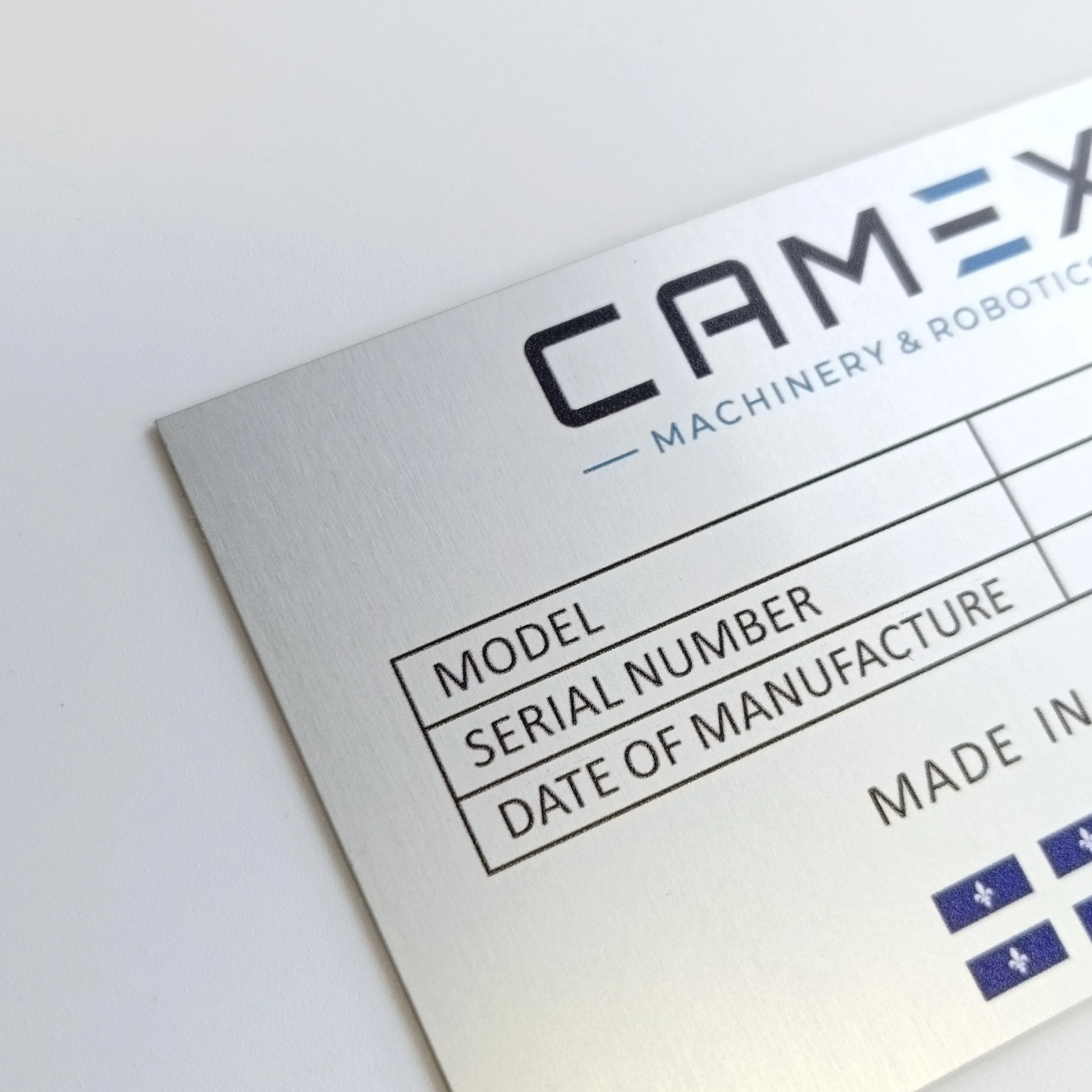 Stable Quality Small Metal Etching Sign Engraved Name Plate With Pen Holder Metal 3d Nameplate Sticker