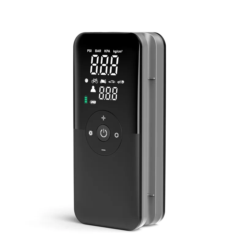 New Design Wireless Smart Portable Handheld Car Air Pump 12v LED Digital Display Mini Electric Tire Inflator