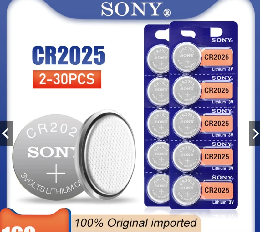 For Sony 2032 Battery Bateria Cr2032 3v Button Coin Cell Lithium Remote Primary Batteries for watch computer cr2032 For Toys
