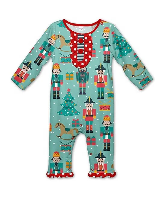  Прямая поставка комбинезон для новорожденных одежда с длинным рукавом из органического бамбука Рождественский детский хлопковый