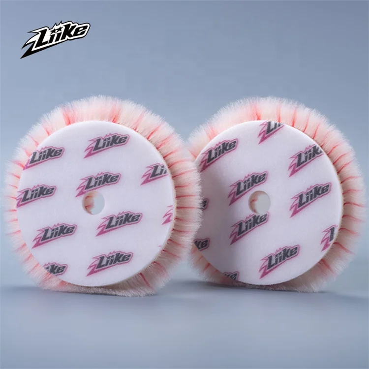 200mm Pure Wool Pad Wholesale Surface Buffing Pads With 5/8'-11 Thread