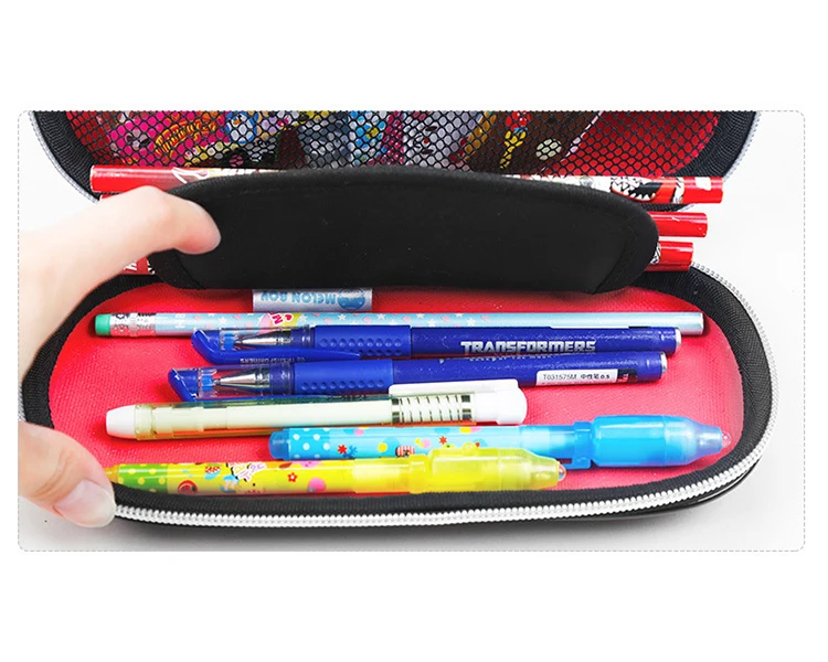 Car EVA Pen Pouch Stationery Box Anti-Shock Cartoon Zipper Storage Bag Pencil Case Gift
