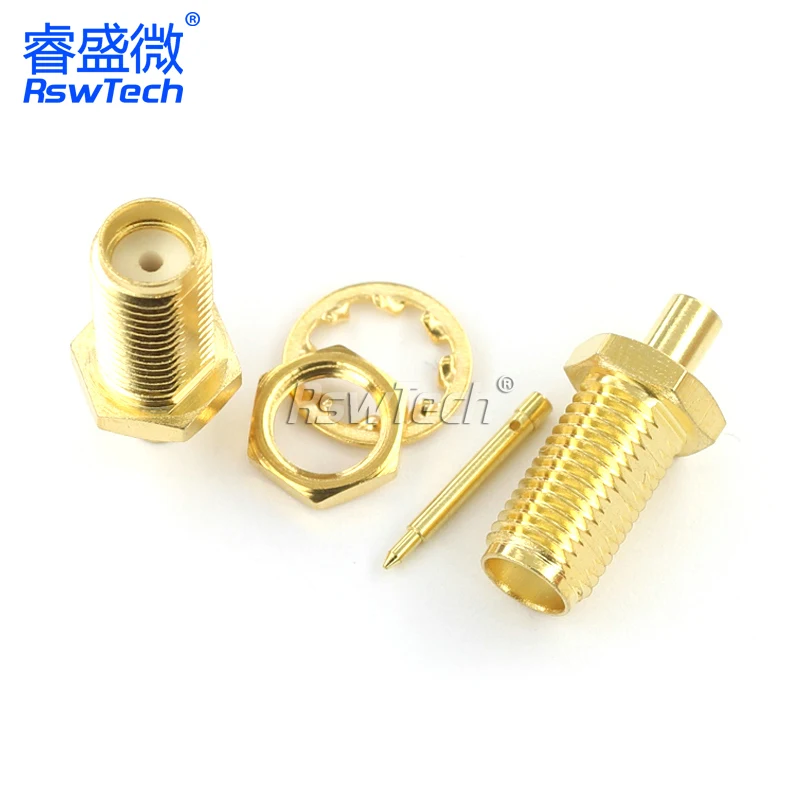 RPSMA-KB2 RG405 reverse female welding Compact Plug Rj45 Pv 6pin Rg6 Crimp speakon connector 6pin