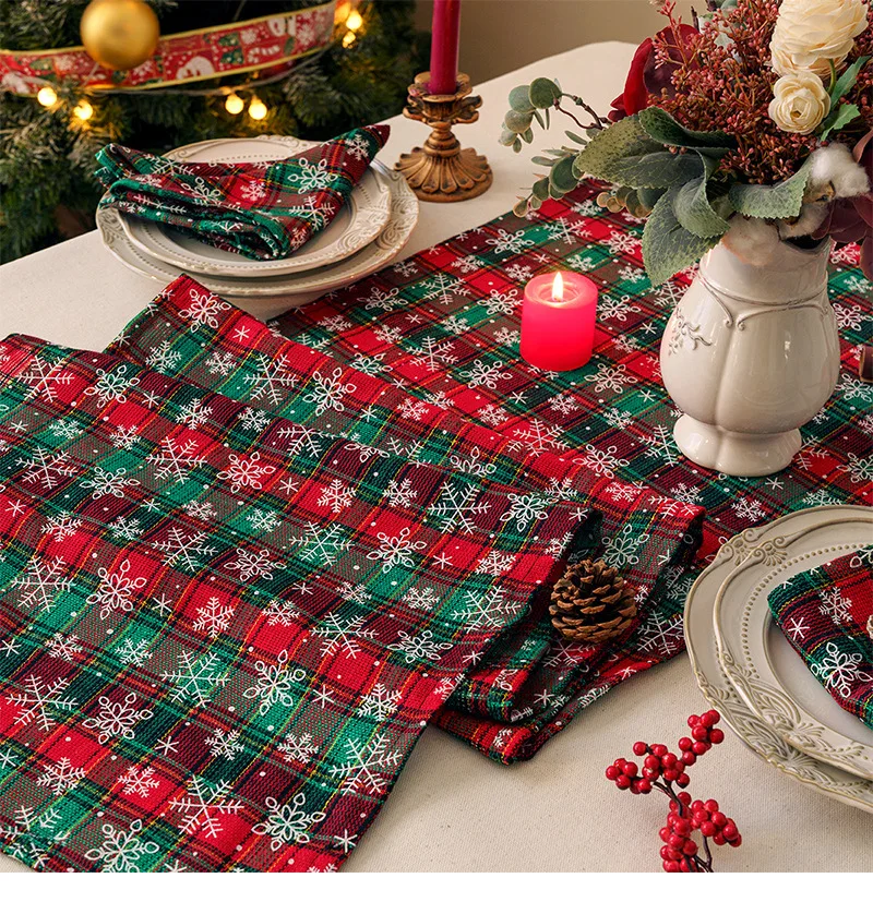 Custom cheesecloth christmas cotton rustic table runners terracotta wedding gauze linen table runner luxury