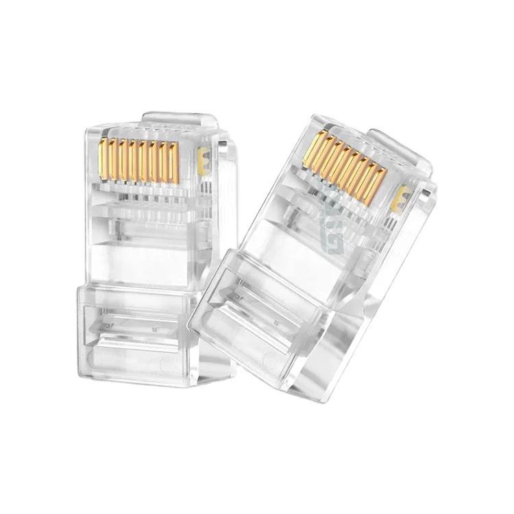  100 шт./блок разъем ethernet RJ45 Cat5e 8P8C проходной модульный UTP соединитель Модульный
