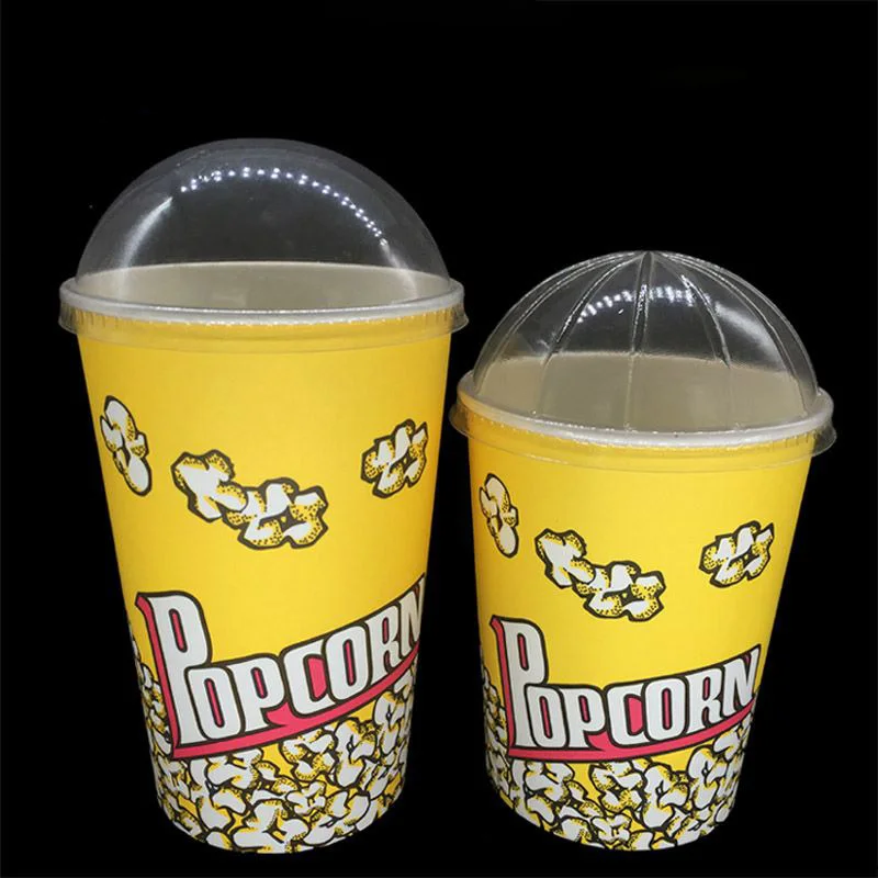 Wholesale Custom Logo Printed Popcorn Cups Paper Food Bowls Popcorn Bucket With Lid
