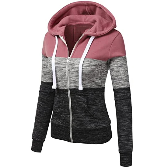 
Rummandy 2021 Hot selling lightweight thin zip up hoodie jacket for women with plus size 