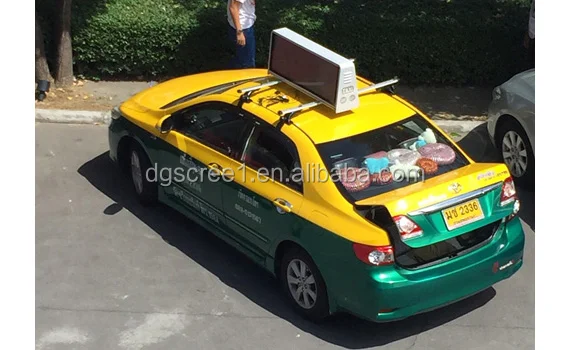 Huidu Wifi Control Taxi Roof P4 LED Display Taxi Top 960*320mm LED Screen Car LED Advertising Player