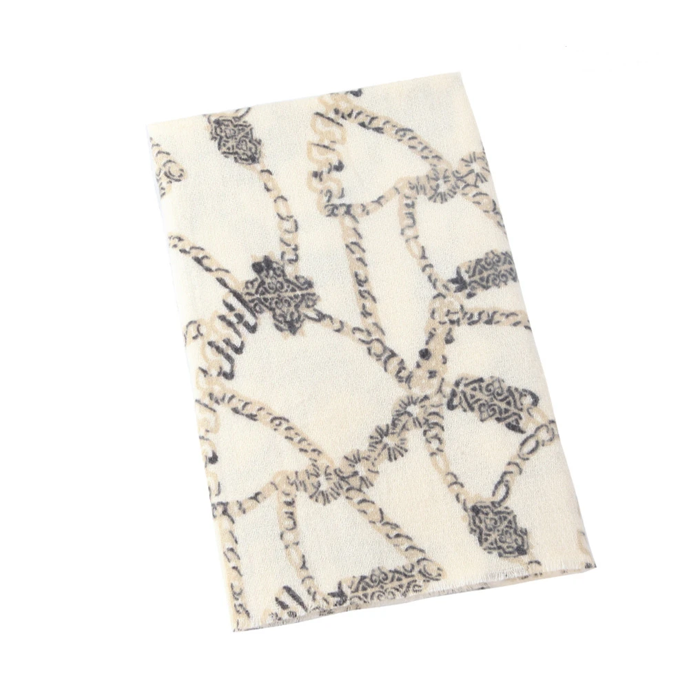 brand new autumn winter chain pattern printed hijab shawls scarves for women