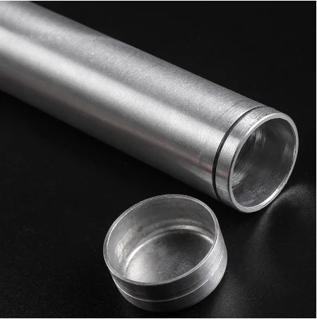 In Stock Wholesale Empty Cigar Single Screw Travel Portable Aluminum Cigar Tube