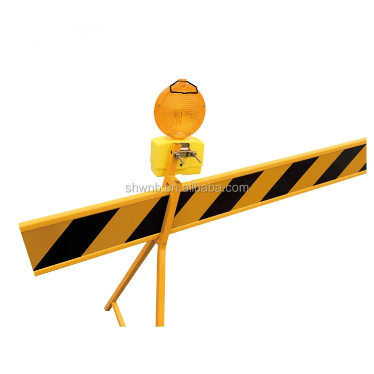 2 Sided Visibility Amber Barricade Light Beacon Led Lamp Roadblock Barricade Construction Barricade Warning Flasher Light