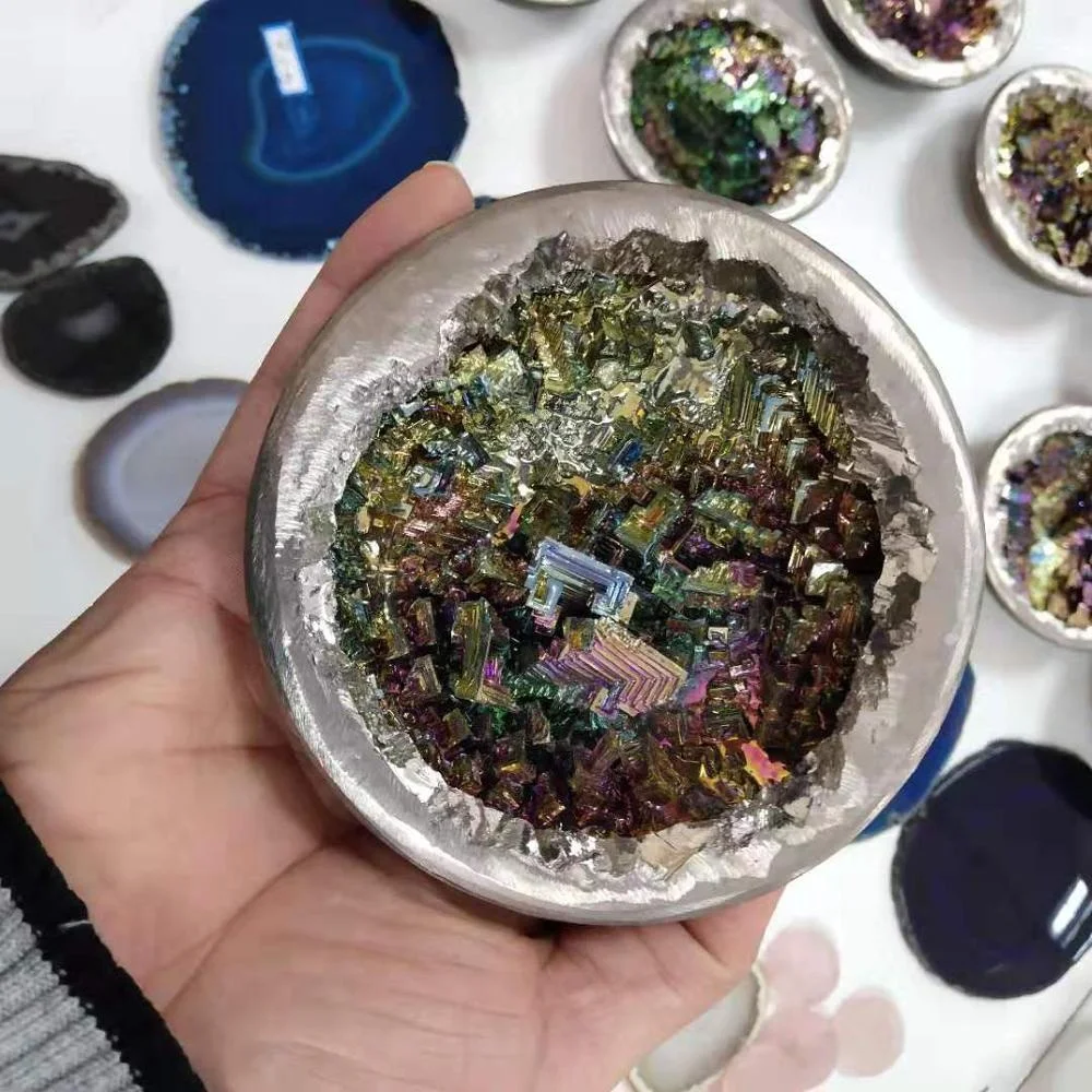 Wholesale Natural Metal Ore High Quality Bismuth Mineral Wealth bowl
