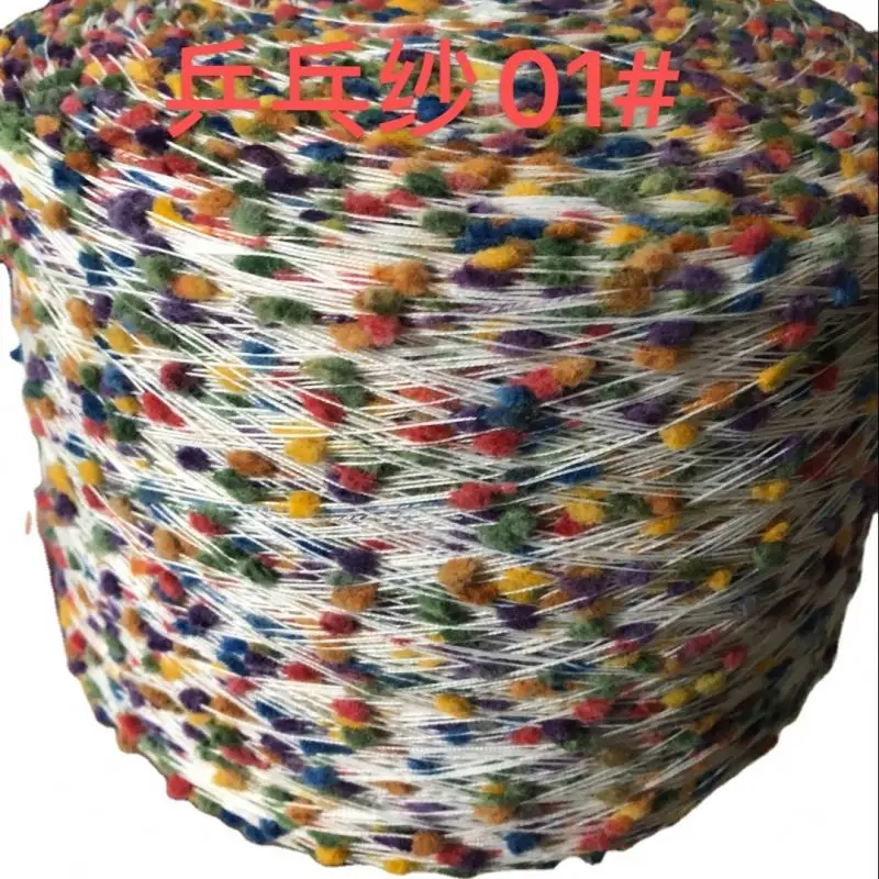 In Stock Colored Bead Crochet Partner Thread Nylon Bleaded Hand Knitting Yarn for DIY Garments