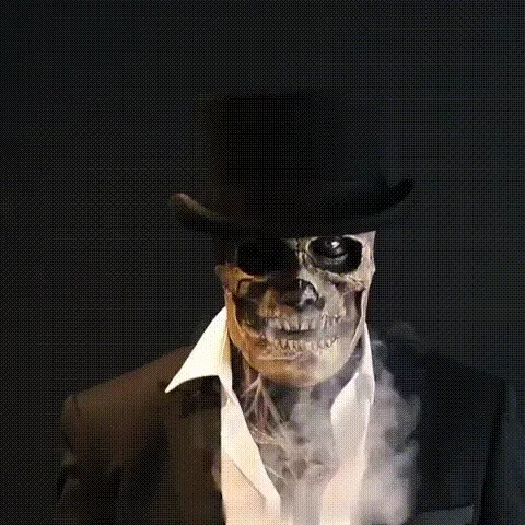 Horror and Brain Blazing Headgear Funny and Scary Screaming Latex Mask Halloween Mask Party Mask