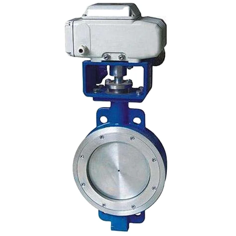High Temperature High Pressure Gas 300 Psi Dn1200 Electric Actuator Triple Eccentric Butterfly Valve