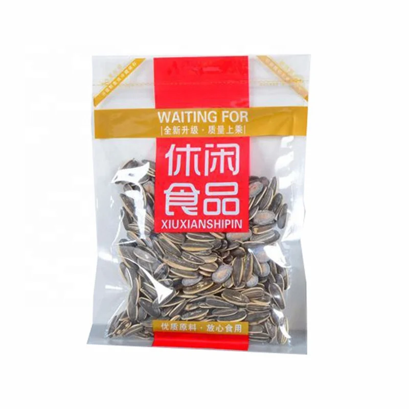 
Three sides seal transparent clear nylon lamination plastic food packing vacuum bag 