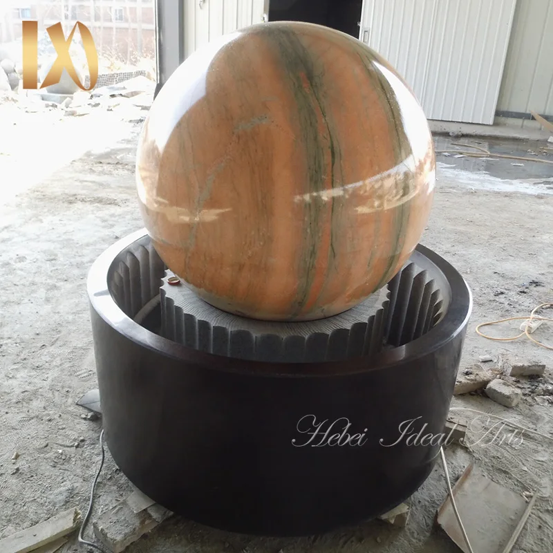 Ideal Arts 2020 NEW spinning water fountain design Granite Rotating Ball Fountain