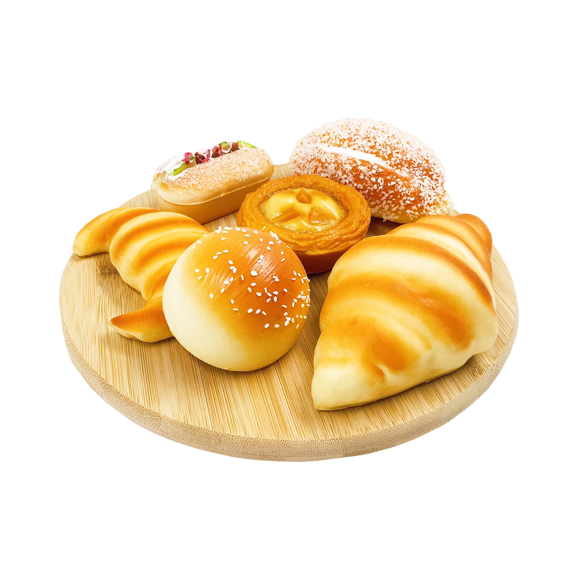 Natural Bamboo Kitchen Rotating Table Serving Plate Lazy Susan For Food Cake Pizza Sushi