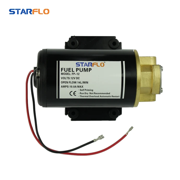 STARFLO 14LPM 12V Electric Micro Diaphragm Water Transfer Engine Lubrication Hydraulic Gear Diesel Oil Pump For Lathe Machine