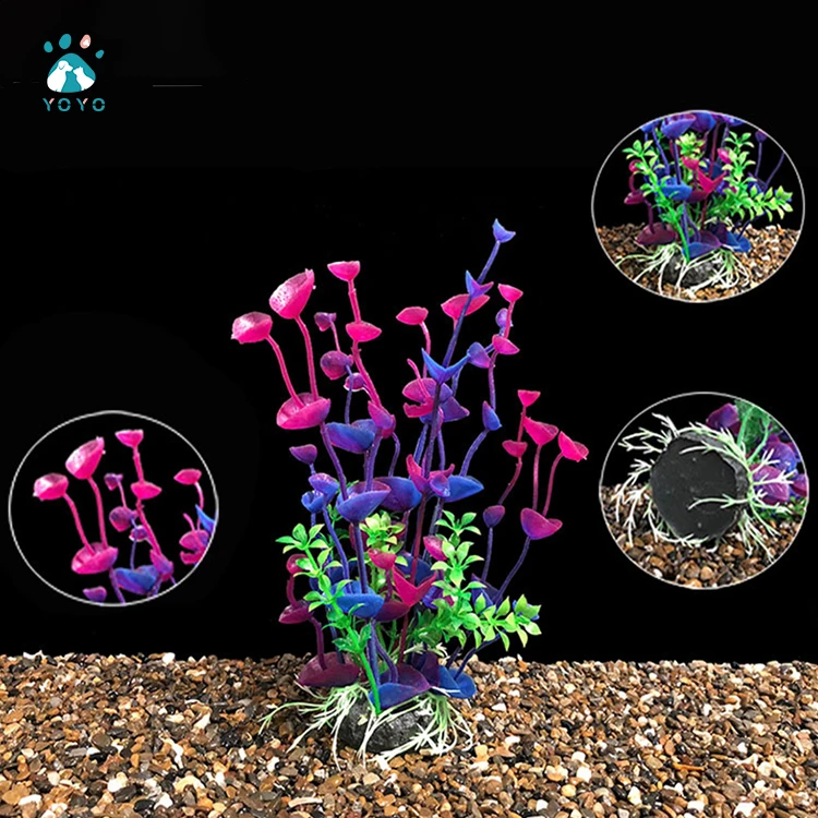 Fish tank landscape decoration artificial aquatic plants aquarium scenery seaweed artificial flowers Simulation Aquatic Plants